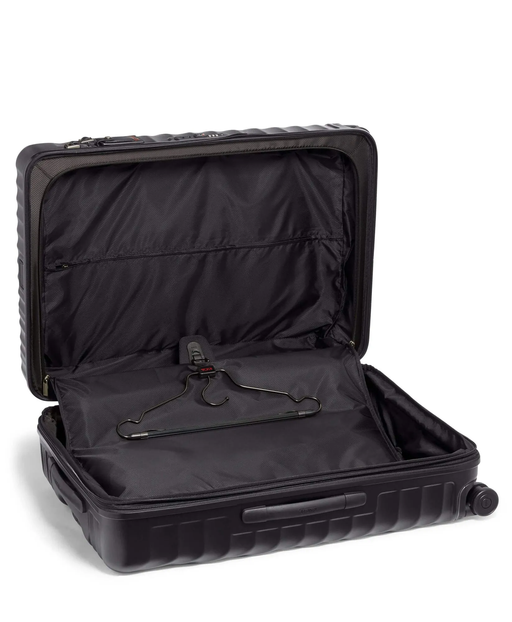 19 Degree Extended Trip Expandable 4 Wheeled Packing Case - Black Textured