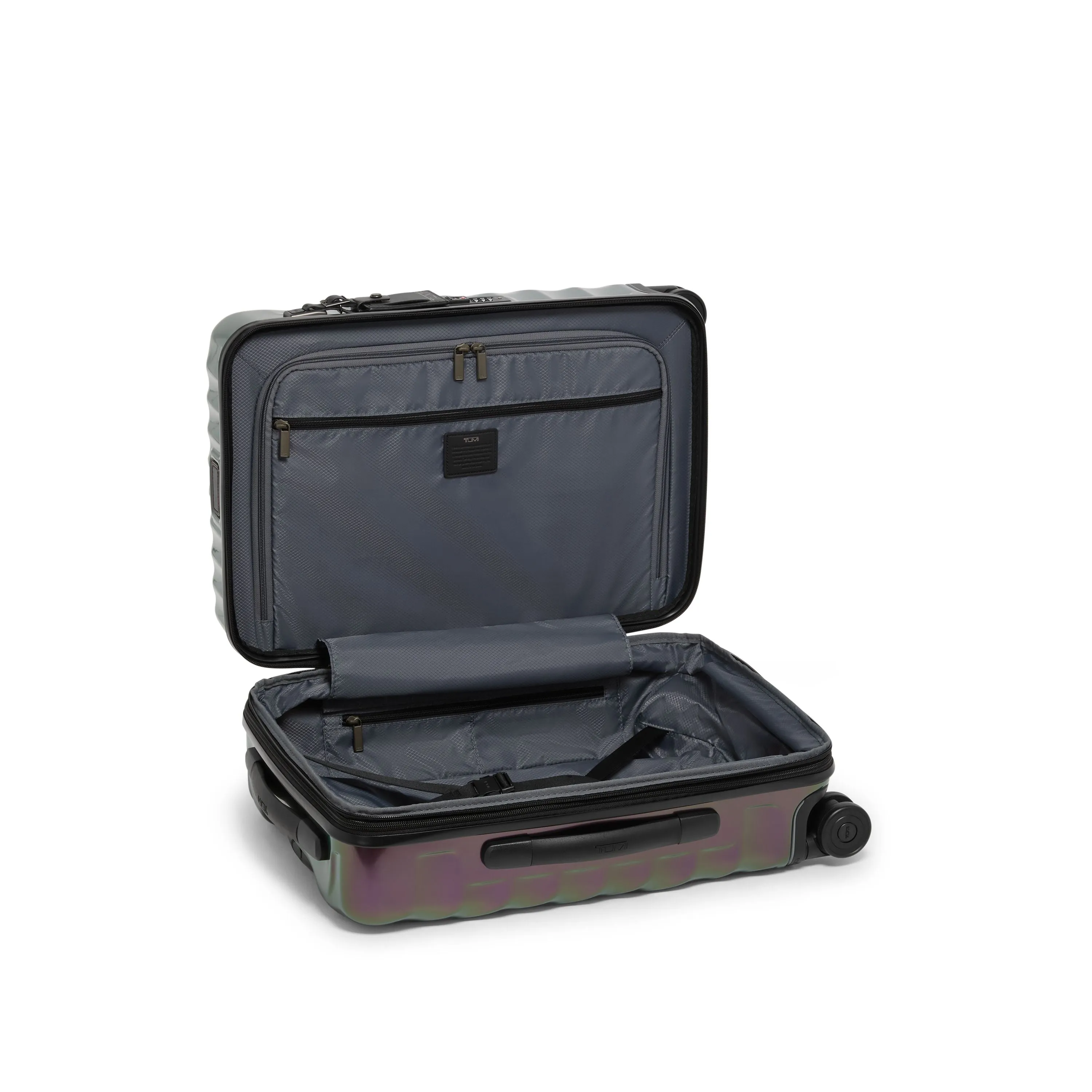 19 Degree International Expandable 4 Wheeled Carry-On - Iridescent dusk