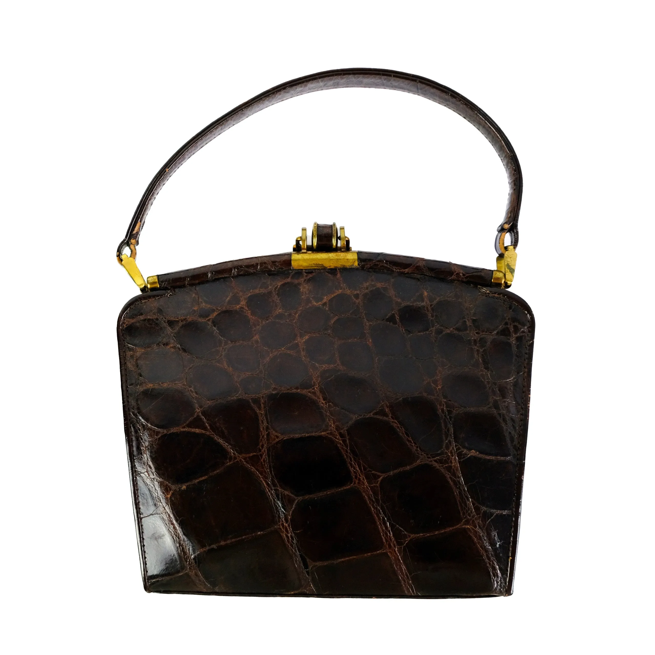 1950s Vintage Crocodile Handbag