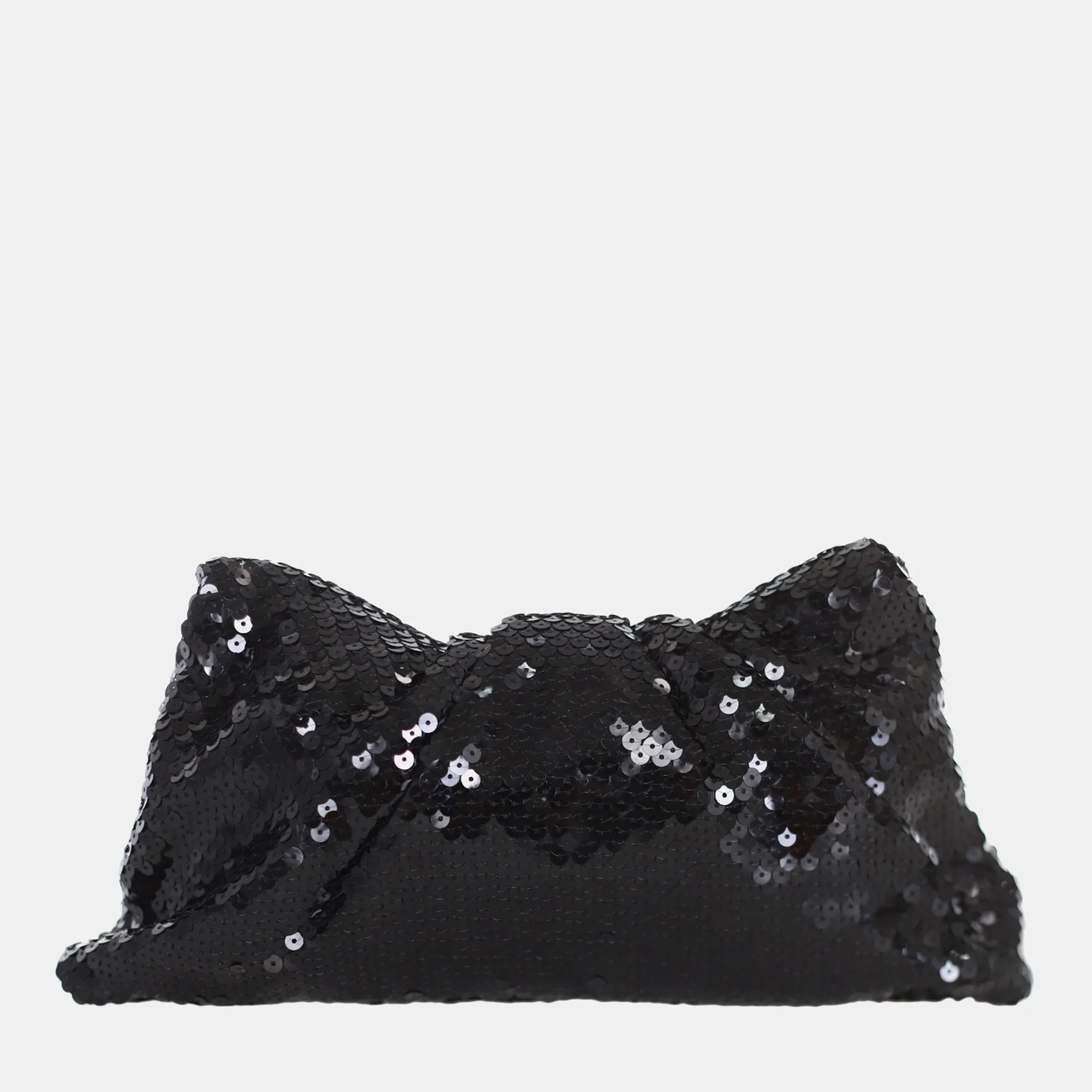 Black Sequin Envelope CC Clutch bag