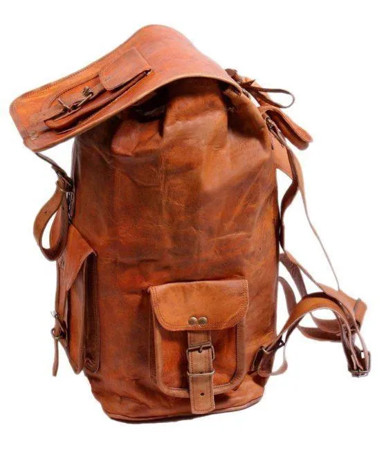 Brown Leather Denver Long Ruckback