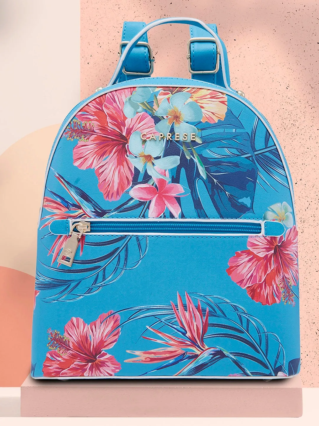 Caprese Renee Fashion Backpack Medium | Women'S Stylish Backpack Blue