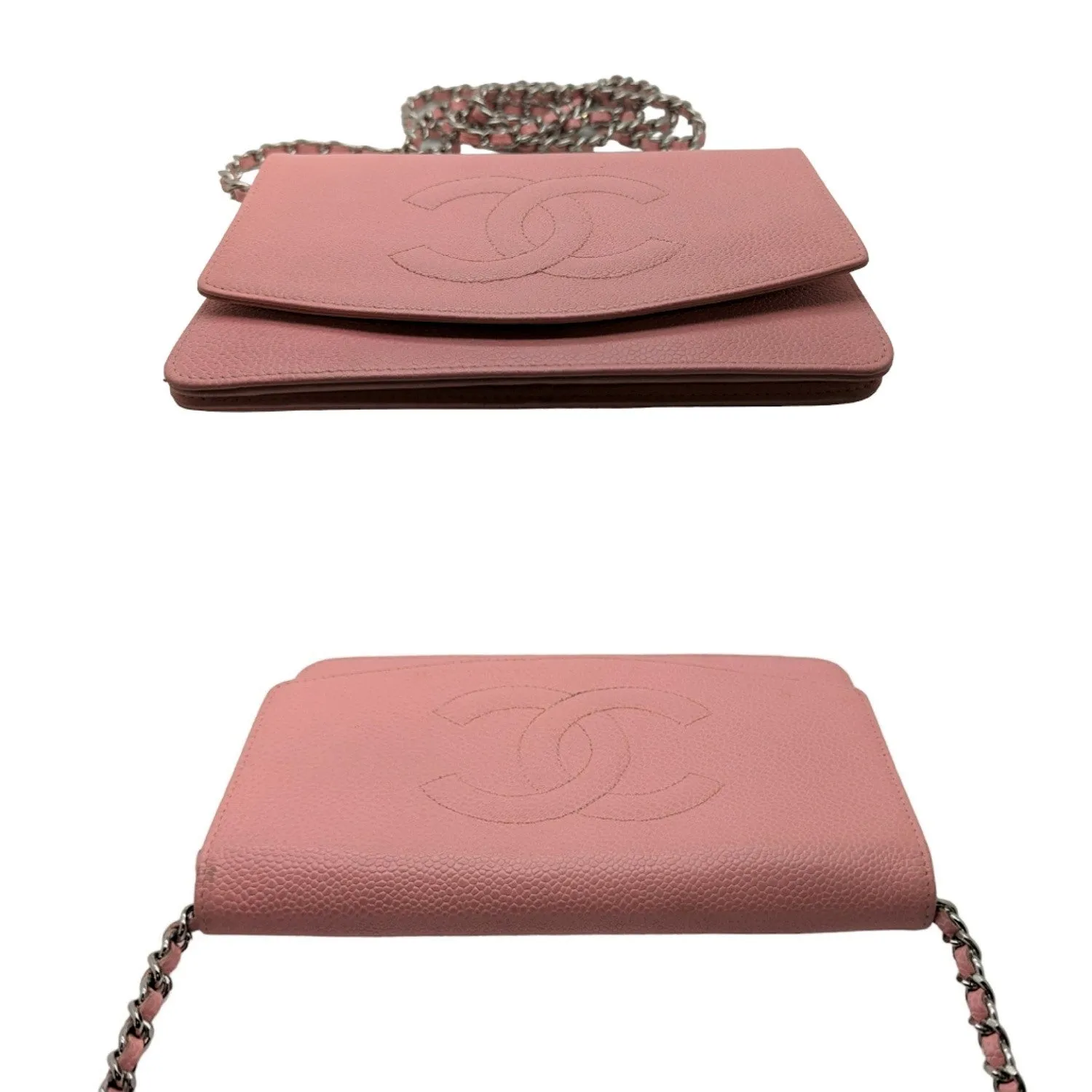 Chanel bag Vintage Pink Caviar Timeless Wallet On Chain WOC