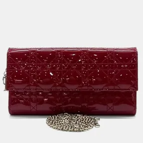 Christian Patent Cannage Clutch