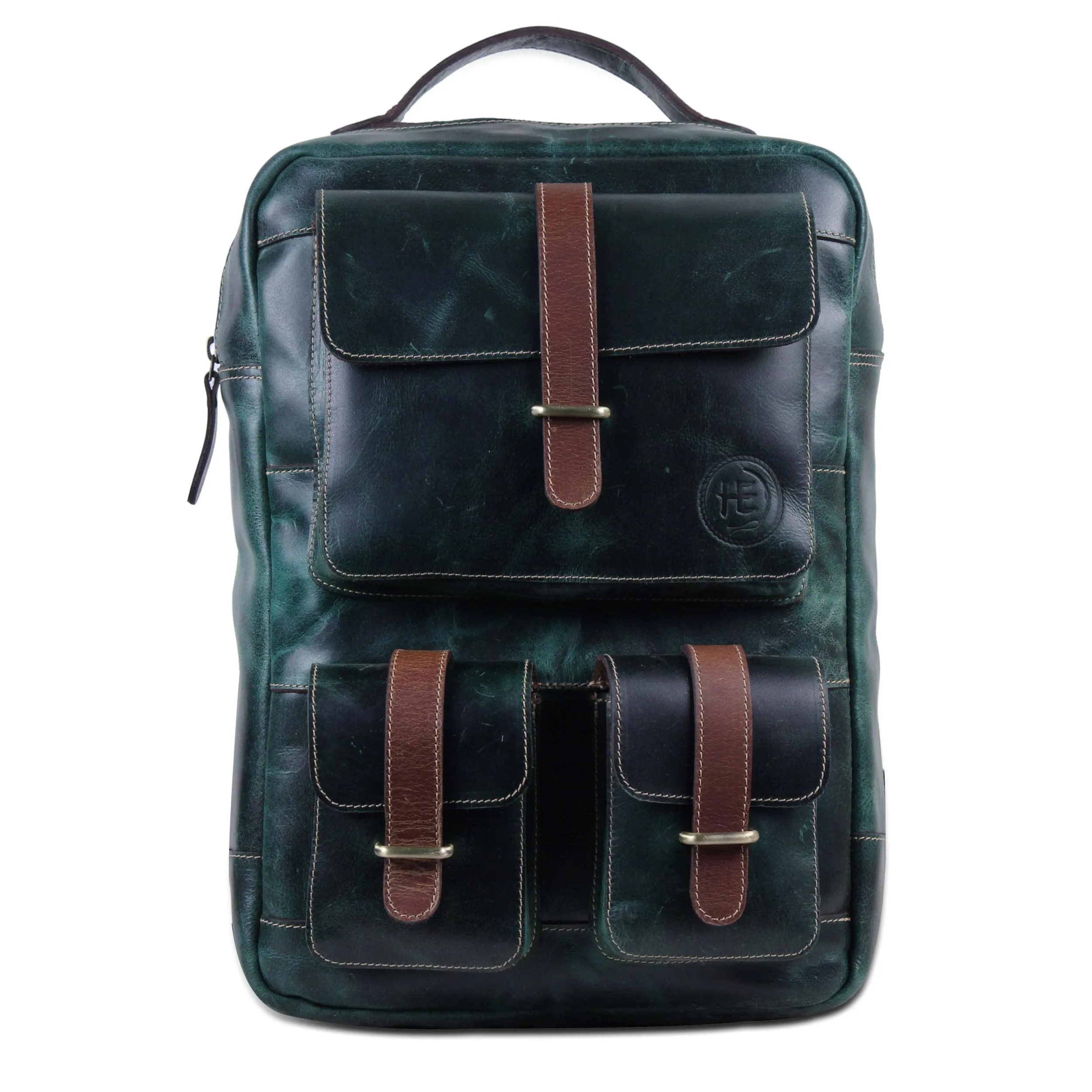 Dark Green Multi pocket backpack