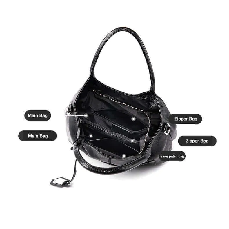 Elegant Leather Handbag Shoulder Bag