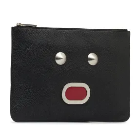 FENDI Faces Zip Clutch Clutch Bag