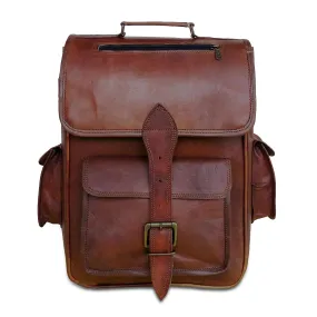 Justanned Leather Backpack Bag