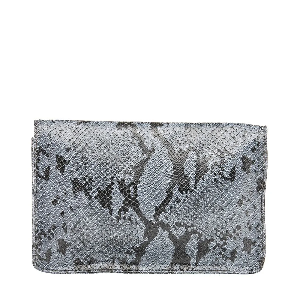 Louenhide Estella Clutch Python Steel