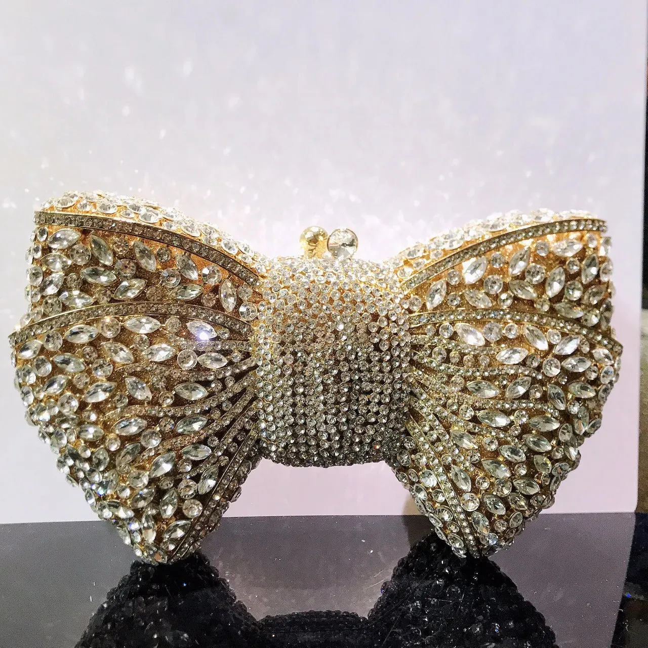 Luxury Bow Evening Clutch