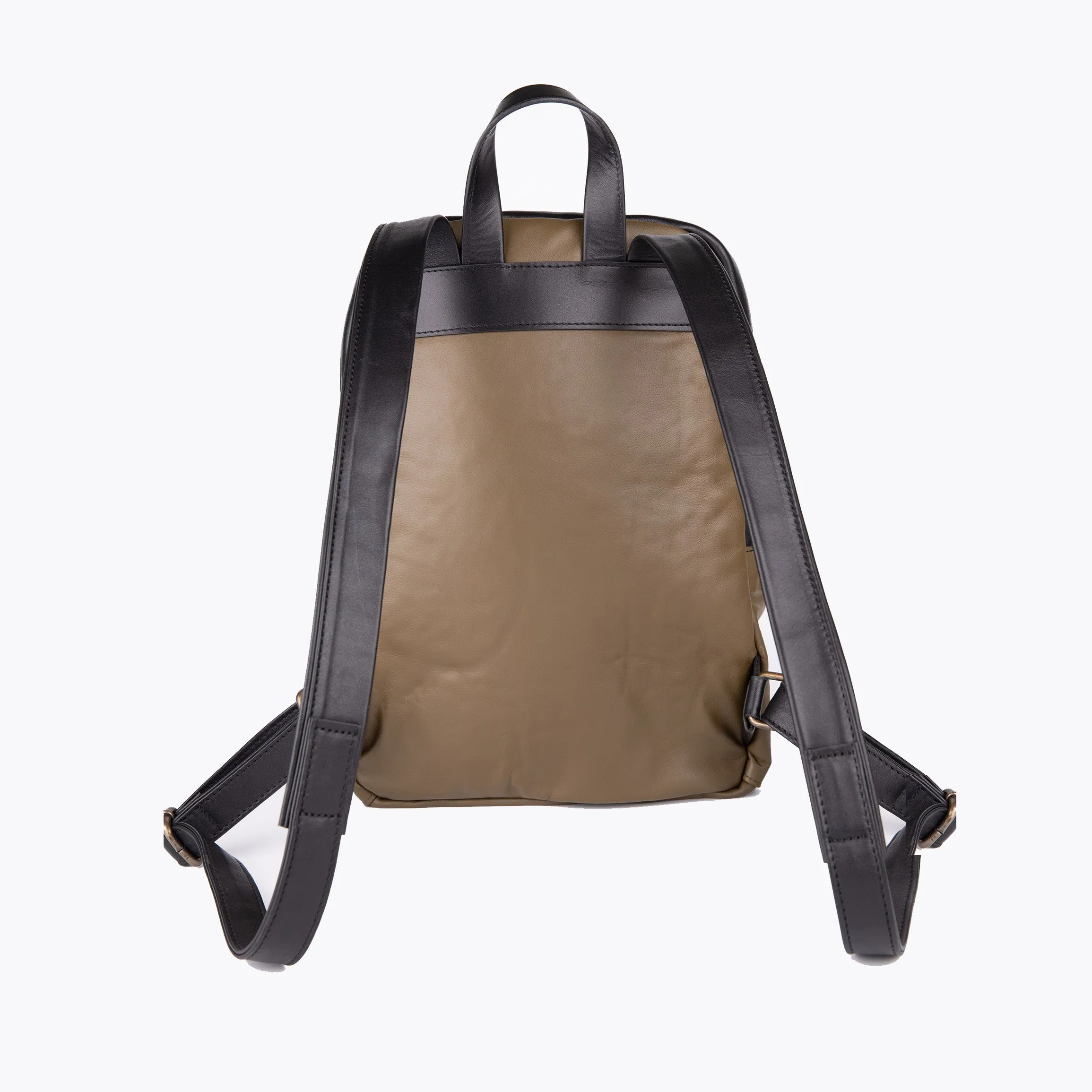 Napa Leather Backpack - Khaki