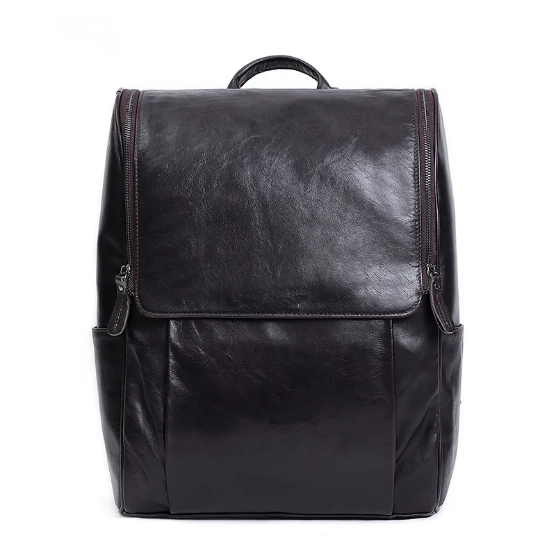 New Fashion Men Retro Leather Backpack J6390