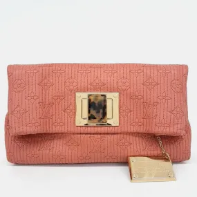 Orange Leather Altair Clutch