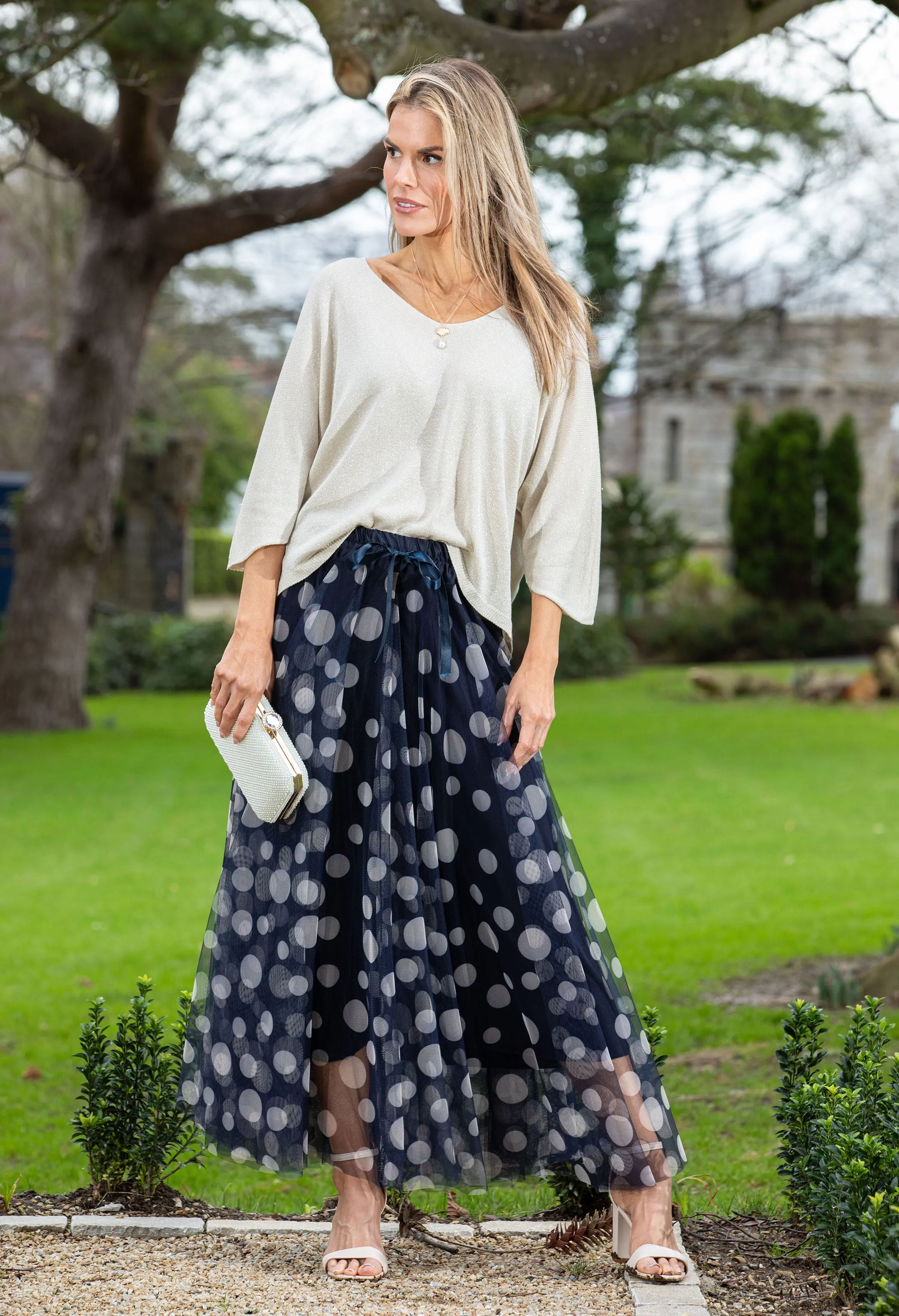 Polka Dot Tulle Skirt