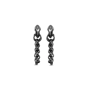 Reign Earring Short - Black Ruthenium Vermeil