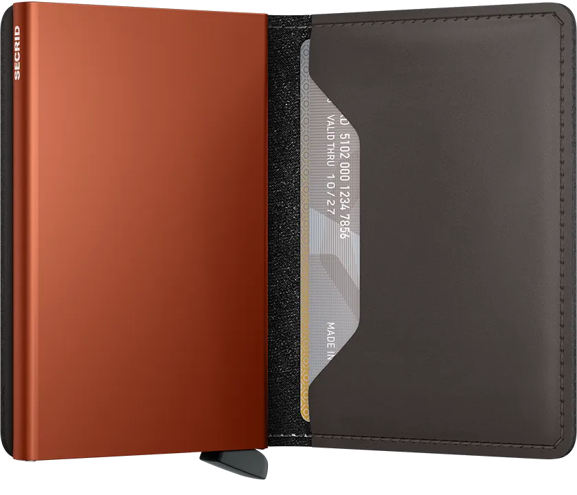 Slim Wallet | Matte Truffle Orange