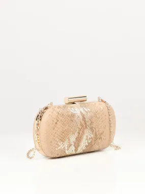 Textured Oval Clutch