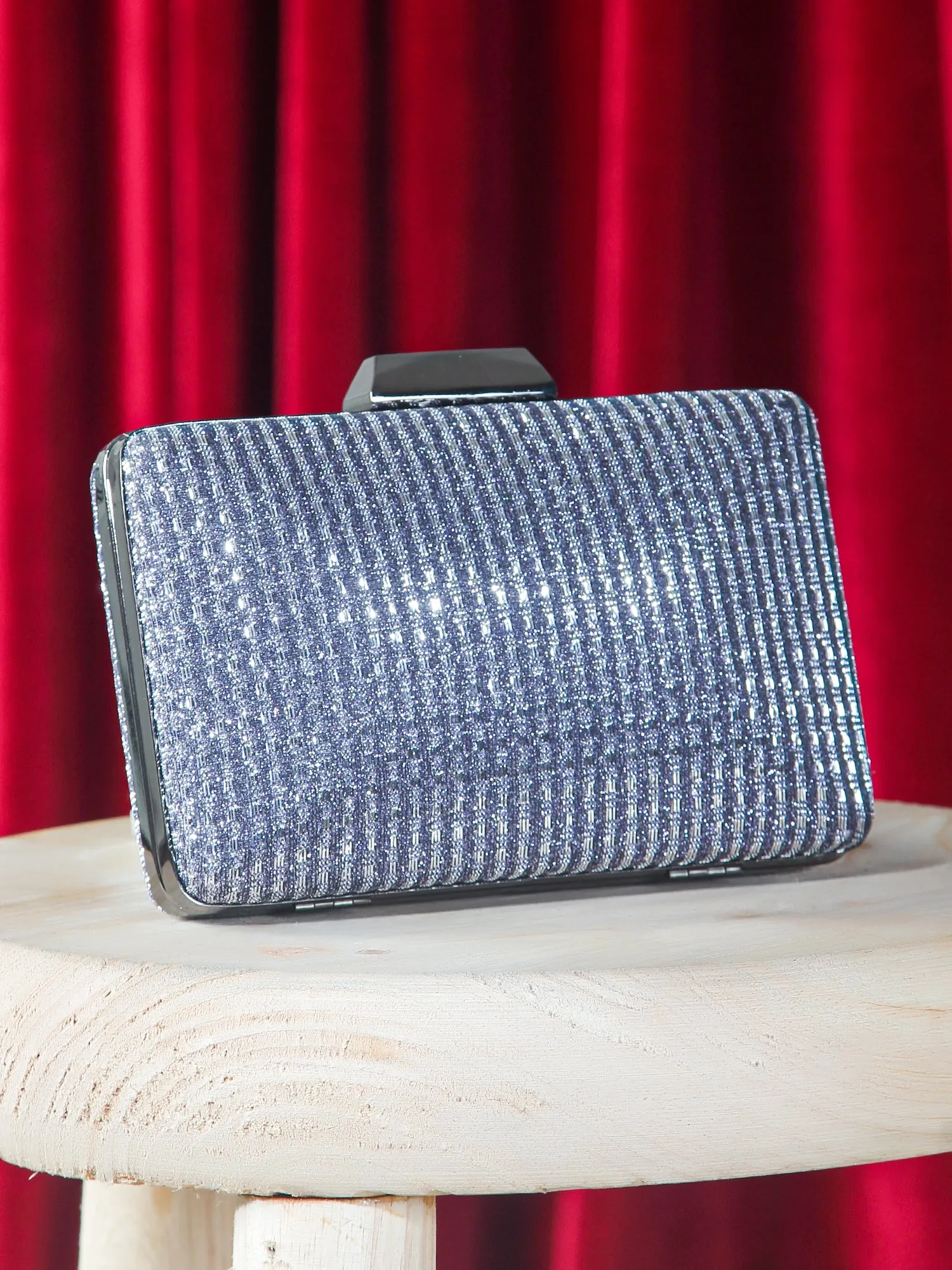 Textured Shimmery Clutch