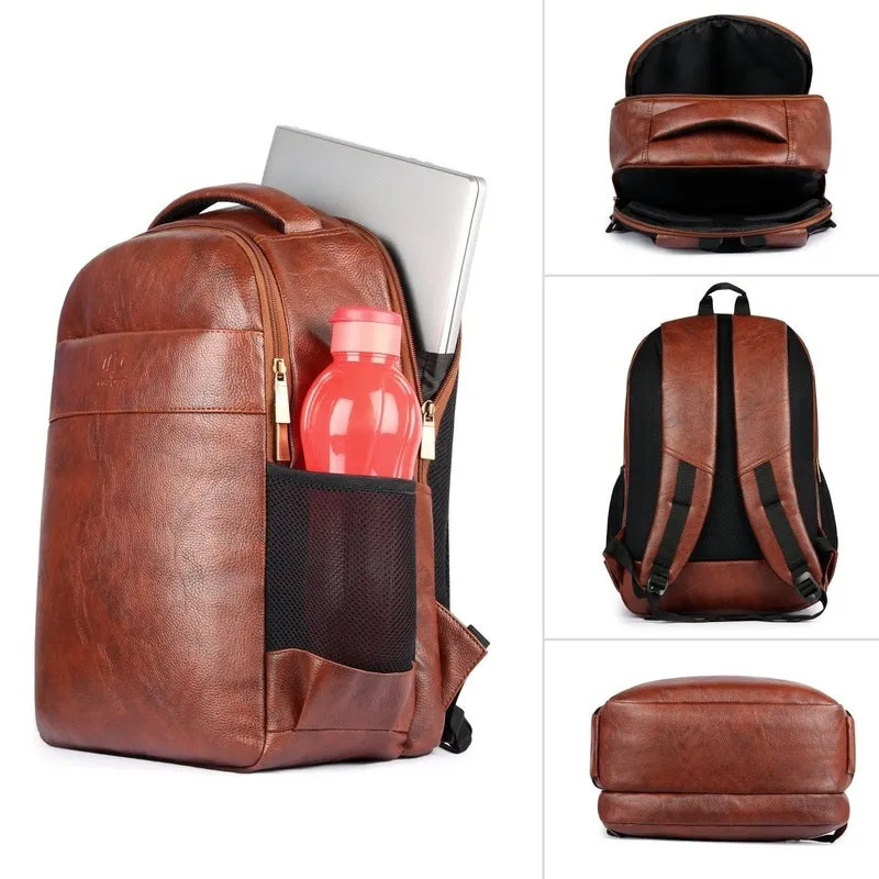 THE CLOWNFISH Laptop Backpack - Stylish Water-Resistant Design | 31L | Tan