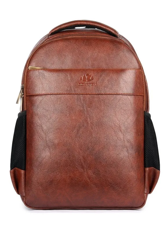 THE CLOWNFISH Laptop Backpack - Stylish Water-Resistant Design | 31L | Tan