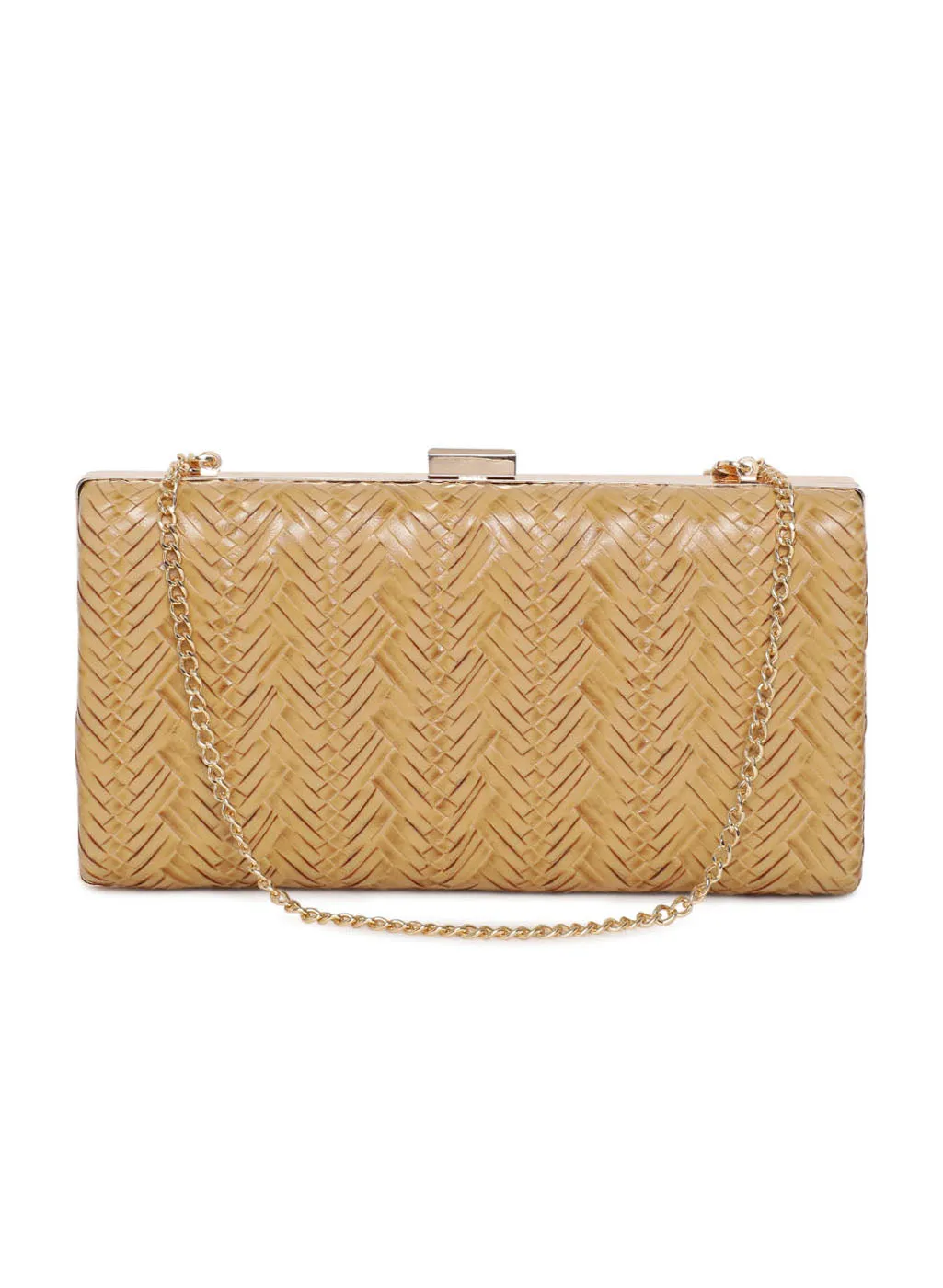 Weaved Textured Clutch