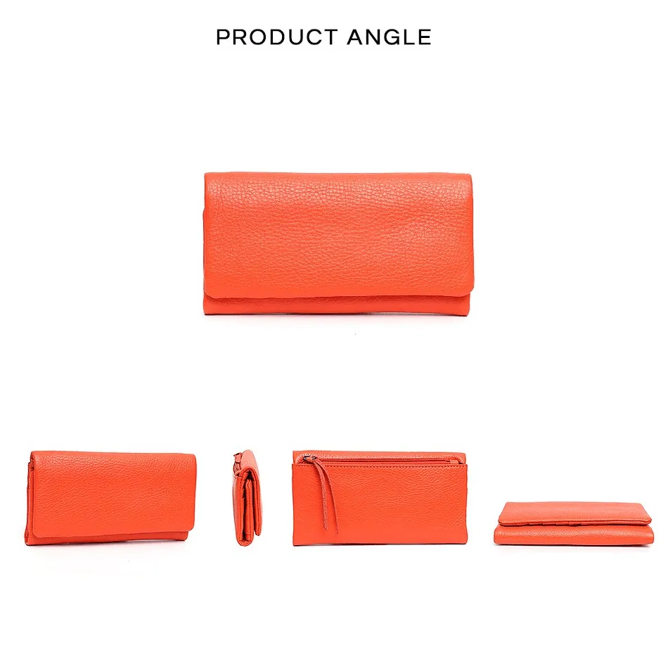 Women's Genuine Leather Long Wallet For Women